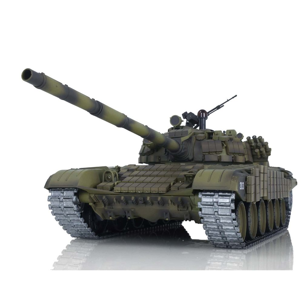 TOUCAN RC HOBBY 2.4G Heng Long 1:16 RTR RC Battle Tank T72 7.0 Metal 3939 Electric Tank Models for Age 18+