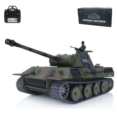 TOUCAN RC HOBBY 1/16 Henglong 7.0 Upgraded Metal German Panther V RTR RC Tank 3819 360 Turret for Age 14+
