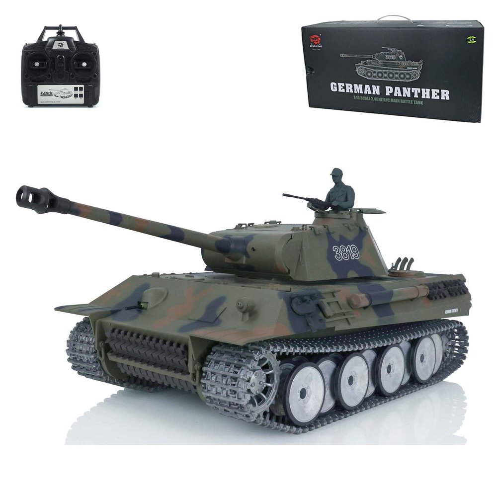 TOUCAN RC HOBBY 1/16 Henglong 7.0 Customized Ver Panther FPV RTR RC Tank 3819 Metal Tracks Wheel for Age 14+