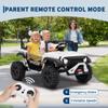 24V Kids Electric Ride On Car with 4 x 45W Powerful Motors, Parent Remote Control & Manual Driving, Safety Speed 3-5 MPH, MP3 Player, Smooth Start, for Ages 3-8, White view 4