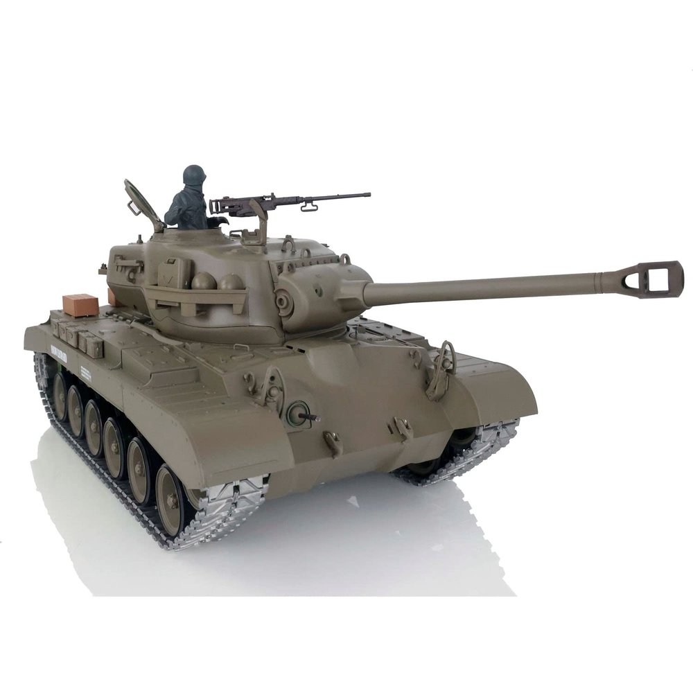 TOUCAN RC HOBBY 1/16 Henglong Scale 7.0 Upgraded M26 Pershing RTR RC Tank 3838 W/ 360 Turret for Age 14+