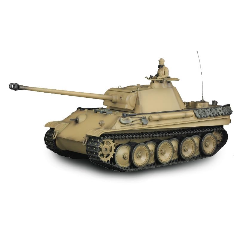 TOUCAN RC HOBBY 1/16 Henglong Scale FPV 7.0 Panther G RTR RC Tank 3879 Metal Tracks Wheels Model for Age 14+
