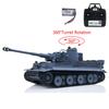 TOUCAN RC HOBBY 1/16 2.4Ghz Henglong 7.0 Plastic German Tiger I RTR RC Tank 3818 W/ 360 Turret for Age 18+ view 2