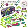 Clixo Dino Planet 54 Piece Pack - A Versatile Magnetic Building Toy. Create Dinosaurs & Imaginative Creations. Award-Winning Design. Hours of Fun Creative STEM Play, Great Gift for Curious Kids [New] view 2