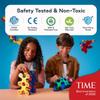Clixo Dino Planet 54 Piece Pack - A Versatile Magnetic Building Toy. Create Dinosaurs & Imaginative Creations. Award-Winning Design. Hours of Fun Creative STEM Play, Great Gift for Curious Kids [New] view 3