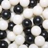 GOGOSO Pastel Baby Play Balls for Toddler Ball Pit Playpen Tent Birthday Party Plastic Toys,100 pcs, Black Cream White view 1