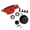 FLMLF CNC Sealed Clutch Bell Mount with Ordinary Clutch Cup and Gear 17T for 1/5 HPI ROFUN ROVAN KM Baja 5B 5T 5SC Rc Car Parts (Red) view 2