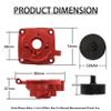 FLMLF CNC Sealed Clutch Bell Mount with Ordinary Clutch Cup and Gear 17T for 1/5 HPI ROFUN ROVAN KM Baja 5B 5T 5SC Rc Car Parts (Red) view 3