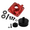 FLMLF CNC Sealed Clutch Bell Mount with Ordinary Clutch Cup and Gear 17T for 1/5 HPI ROFUN ROVAN KM Baja 5B 5T 5SC Rc Car Parts (Red) view 4