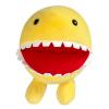 9.5" Yellow Round Ghost Pacn Plush Toy, Cute Man Arcade-Style Game Plush, Funny Creature Stuffed Figure with Big White Teeth & Black Eyes, Sitting Alien Plushie for Kids Room Decor & Party Gifts view 2