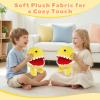 9.5" Yellow Round Ghost Pacn Plush Toy, Cute Man Arcade-Style Game Plush, Funny Creature Stuffed Figure with Big White Teeth & Black Eyes, Sitting Alien Plushie for Kids Room Decor & Party Gifts view 4