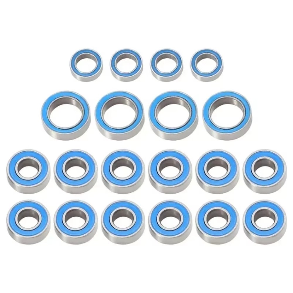 Rc Repairs Parts For Tamiya For TT01 For TT-01 TT01E TT01D For TT02B 20PCS Rubber Sealed Ball Bearing Kit RC Car Upgrades Parts Accessories Repair Parts