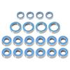 Rc Repairs Parts For Tamiya For TT01 For TT-01 TT01E TT01D For TT02B 20PCS Rubber Sealed Ball Bearing Kit RC Car Upgrades Parts Accessories Repair Parts view 1