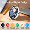 Custom Anime Pins for Backpacks -Funny Electronic Badges with HD Touchscreen Personalized Valentines Gift Digital Photo Video Pixel Display Decor - Ideal for Anime Conventions view 2
