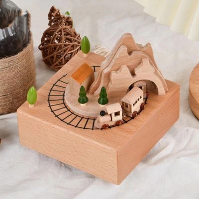GLXIAMZNC Wooden Carousel Music Box