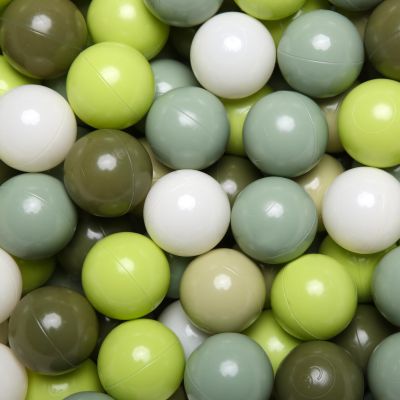 GOGOSO Pastel Baby Play Balls for Toddler Ball Pit Playpen Tent Birthday Party Plastic Toys,100 pcs, Cream Green