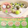 GOGOSO Pastel Baby Play Balls for Toddler Ball Pit Playpen Tent Birthday Party Plastic Toys,100 pcs, Cream Green view 2