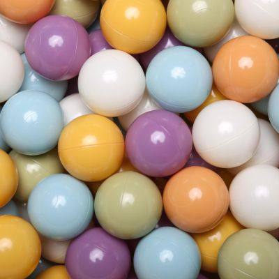 GOGOSO Pastel Baby Play Balls for Toddler Ball Pit Playpen Tent Birthday Party Plastic Toys,100 pcs, Cream Mix