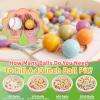 GOGOSO Pastel Baby Play Balls for Toddler Ball Pit Playpen Tent Birthday Party Plastic Toys,100 pcs, Cream Mix view 2