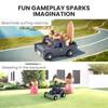 Tiny Land Wooden Doll House Family Set & Park n Play Garage  Wooden Dollhouse Kit with Poseable Dollhouse People, SUV, Lawn Mower & Workbench  Toddler Doll House Playset Gift for Kids Ages 3+ view 3
