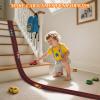 Newmkr 15 Ft Flexible Race Track for Kids 3+, Rolls Up Portable Flex Track, Comes with 4 Small Racing Cars 4 Suction Cups and 1Storage Bag, Compatible with 1/64 Diecast Cars,Indoor & Outdoor Play view 2
