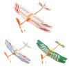 3 Pack Rubber Band Powered Airplane, Throwing Glider Airplane Toy,Balsa Glider Planes for Indoor Outdoor(Random Color) view 1