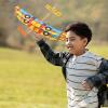 3 Pack Rubber Band Powered Airplane, Throwing Glider Airplane Toy,Balsa Glider Planes for Indoor Outdoor(Random Color) view 3