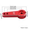 Rc Accessories For Traxxas For Trx4 For Trx6 For Scx10 For Axial D90 For Rgt 1/10 1pcs 35mm Metal Rc 25t Tooth Steering Servo Arm Crawler Car Parts(Red) view 2