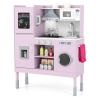 Costzon Kids Kitchen Playset, Wooden Toddler Montessori Toy Set w/Sound & Light, Adjustable Height, Range Hood, Stove, Microwave, Ice Maker, Phone, 16 PCS Accessories, Play Kitchen for Kids Ages 3+ view 1