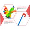 Vaguelly Walker Push and Pull Cart with Rooster Design Cognitive Early Learning Plaything for Smooth Grip Sturdy Construction for Balance and Walking Development Random Color view 3
