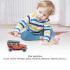 BONKZEBU Wind Up Toy Car Vintage Style Red Tinplate Clockwork Toy Taxicab Retro Wind Up Metal Car for Kids Adults Birthday Party Christmas Halloween Holiday view 3