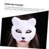 Beaupretty 2pcs Fox Animal Masks Lightweight Lint Material for Men Women Halloween Christmas Easter Costume Party Role Play view 3