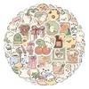 136 Simple Line Drawing Sticker Sheets: Adorable Animal Avatar Stickers for Journaling, Includes Storage Box view 1