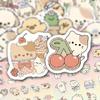 136 Simple Line Drawing Sticker Sheets: Adorable Animal Avatar Stickers for Journaling, Includes Storage Box view 3