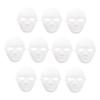 Abaodam 10Pcs DIY Blank Full Face Masks for Men Paintable Paper Masks for Cosplay Party Favors Masquerade Birthday Carnival School Art Craft and Holiday Celebrations view 1