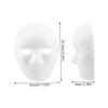 Abaodam 10Pcs DIY Blank Full Face Masks for Men Paintable Paper Masks for Cosplay Party Favors Masquerade Birthday Carnival School Art Craft and Holiday Celebrations view 2