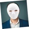 Abaodam 10Pcs DIY Blank Full Face Masks for Men Paintable Paper Masks for Cosplay Party Favors Masquerade Birthday Carnival School Art Craft and Holiday Celebrations view 3