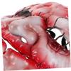 BRIGHTFUFU Realistic EVA Witch Mask Scary Halloween Costume Prop with Strap Lightweight for Masquerade Cosplay and Festival Roleplay view 3