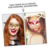 Abaodam 60 Sets DIY Blank White Paper Masks with Ropes for Crafting Masquerade Carnival Halloween Parties Supplies Unpainted Decorative Face Masks for Artistic Expression and Themed Events view 3