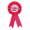 Birthday Girl Pin, Satin Ribbon Happy Birthday Badge Pin for Girl Women Party Button Brooch Clothing Celebration Decor Accessories (Rose Red) view 1