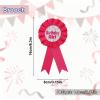 Birthday Girl Pin, Satin Ribbon Happy Birthday Badge Pin for Girl Women Party Button Brooch Clothing Celebration Decor Accessories (Rose Red) view 2