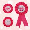Birthday Girl Pin, Satin Ribbon Happy Birthday Badge Pin for Girl Women Party Button Brooch Clothing Celebration Decor Accessories (Rose Red) view 4