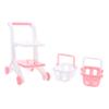 Vaguelly 8pcs Mini Shopping Cart Plastic Trolley for Indoor Outdoor Role Play Educational Pretend Grocery Store Accessories view 1