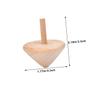 SUPVOX 15pcs DIY Wooden Spinning Tops for Natural Sturdy Wood Craft Gyro for Creative Painting Portable Educational for Group Play and Artistic Exploration Beige view 2