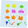 Abaodam 12pcs Beach Premium Plastic Sand Playset Educational Sandbox for Creative Outdoor Fun Random Color Random Color view 3