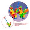 TOYANDONA Rooster Design Waddling Walker Push Along for Safe Plastic Learning Cart with Friction Gear for Balance and Walking Posture Development Early Educational Pull and Push Random Color view 4