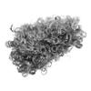 FELTECHELECTR Gray Grandpa Costume Wig Short Curly Lightweight Cosplay Hairpiece for Halloween Party Drama Performances Comfortable All-day Wear Easy Maintenance view 1