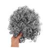 FELTECHELECTR Gray Grandpa Costume Wig Short Curly Lightweight Cosplay Hairpiece for Halloween Party Drama Performances Comfortable All-day Wear Easy Maintenance view 4