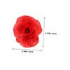 Abaodam 3pcs Realistic Red Rose Water Squirting Brooch Lightweight Party Prank Accessory for Halloween Christmas Gatherings Portable Novelty Spray Flower view 2
