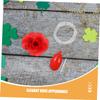 Abaodam 3pcs Realistic Red Rose Water Squirting Brooch Lightweight Party Prank Accessory for Halloween Christmas Gatherings Portable Novelty Spray Flower view 3